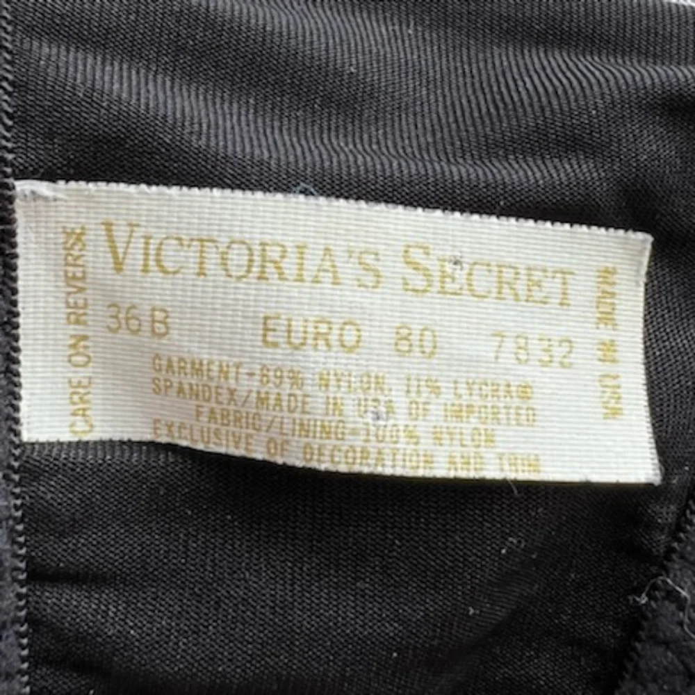 VICTORIAS SECRET GOLD LABEL VINTAGE BLACK LACE CORSET SIZE 36B - Picture 14 of 16